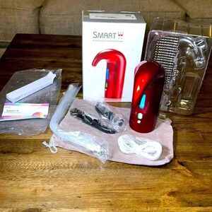 NWT Multi-Smart Electric Wine Aerator Dispensing System (Red) & Accessories